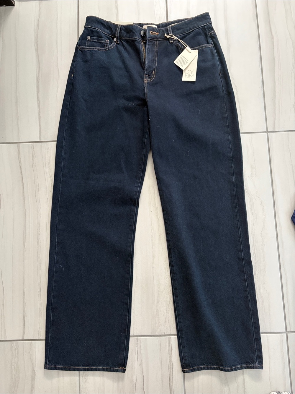 Dynamite Women's Dark Navy Straight-Leg Jeans